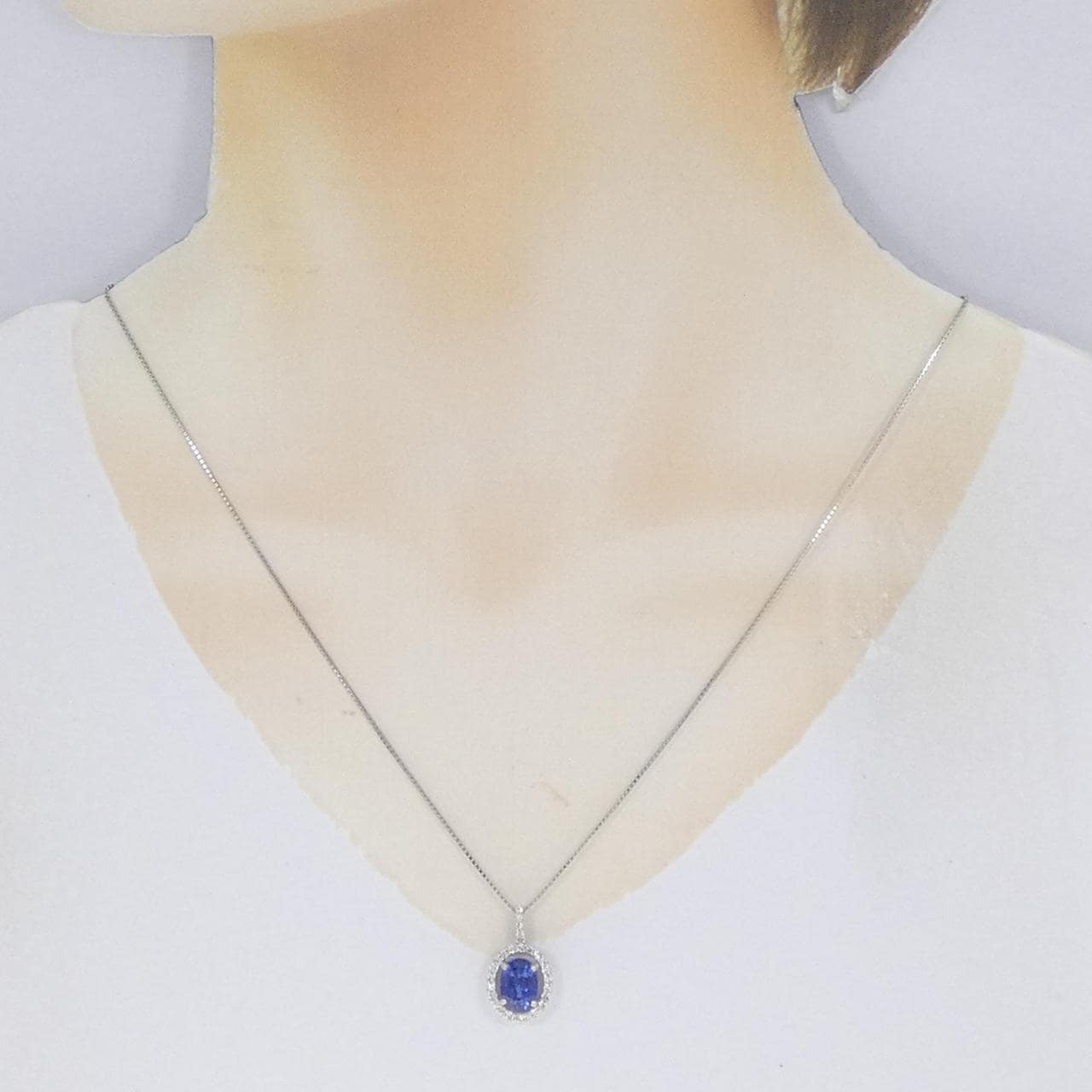 PT Sapphire Necklace 3.28CT