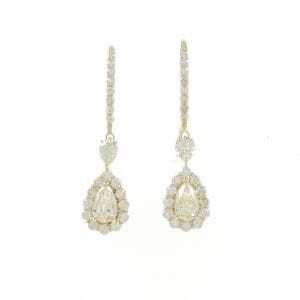 【新品】K18YG ダイヤモンド ピアス 1.10CT
