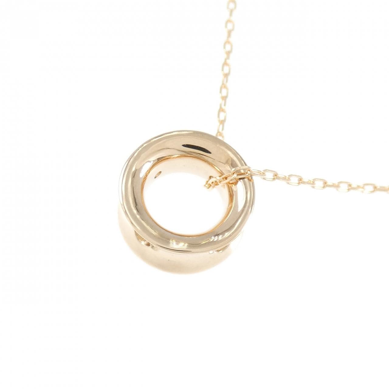 K18PG ダイヤモンド ネックレス 0.12CT