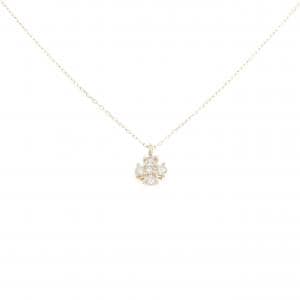 【新品】K10YG ダイヤモンド ネックレス 0.10CT