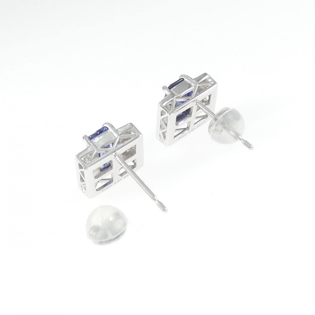 PT900 サファイヤ ピアス 1.65CT