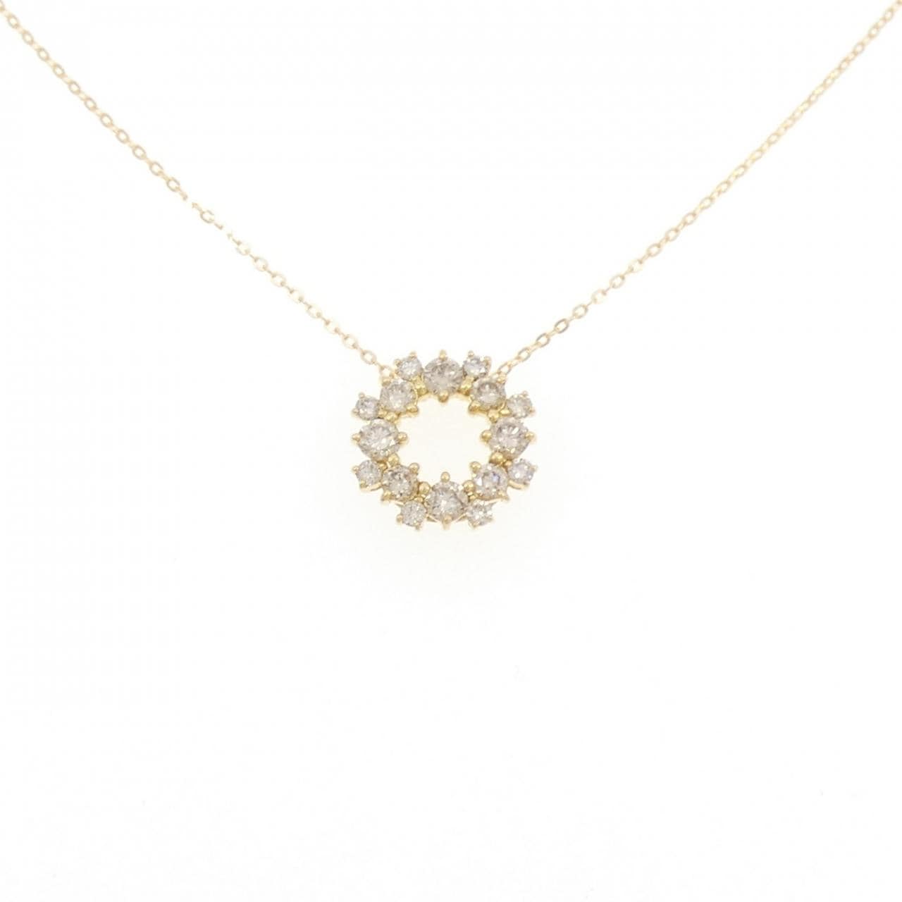 K18YG ダイヤモンド ネックレス 0.60CT