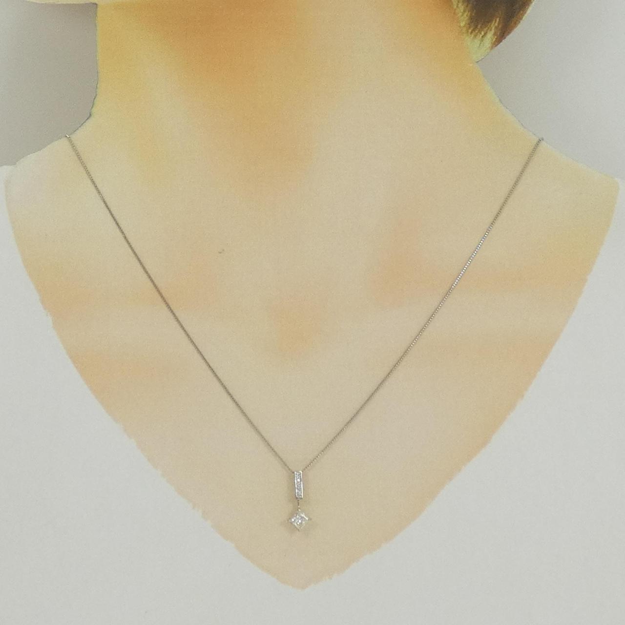 PT950/PT850 ダイヤモンド ネックレス 0.30CT
