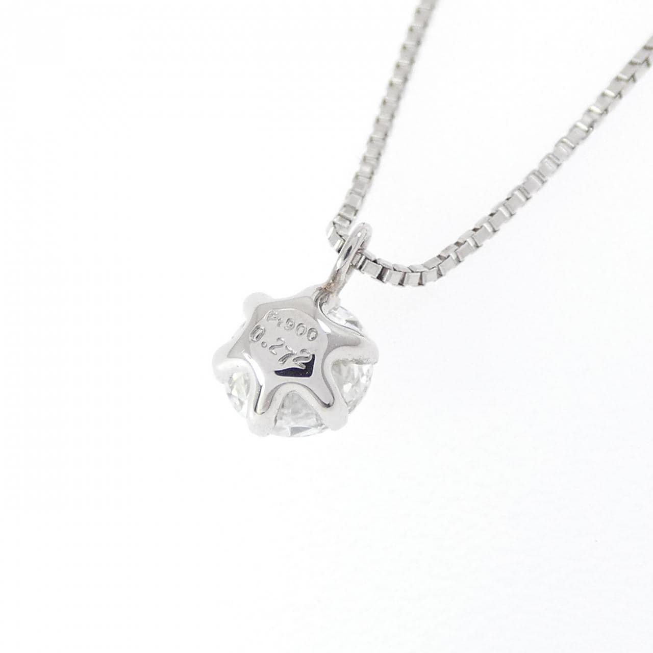 PT900/PT850 ダイヤモンド ネックレス 0.272CT F VVS1 3EXT