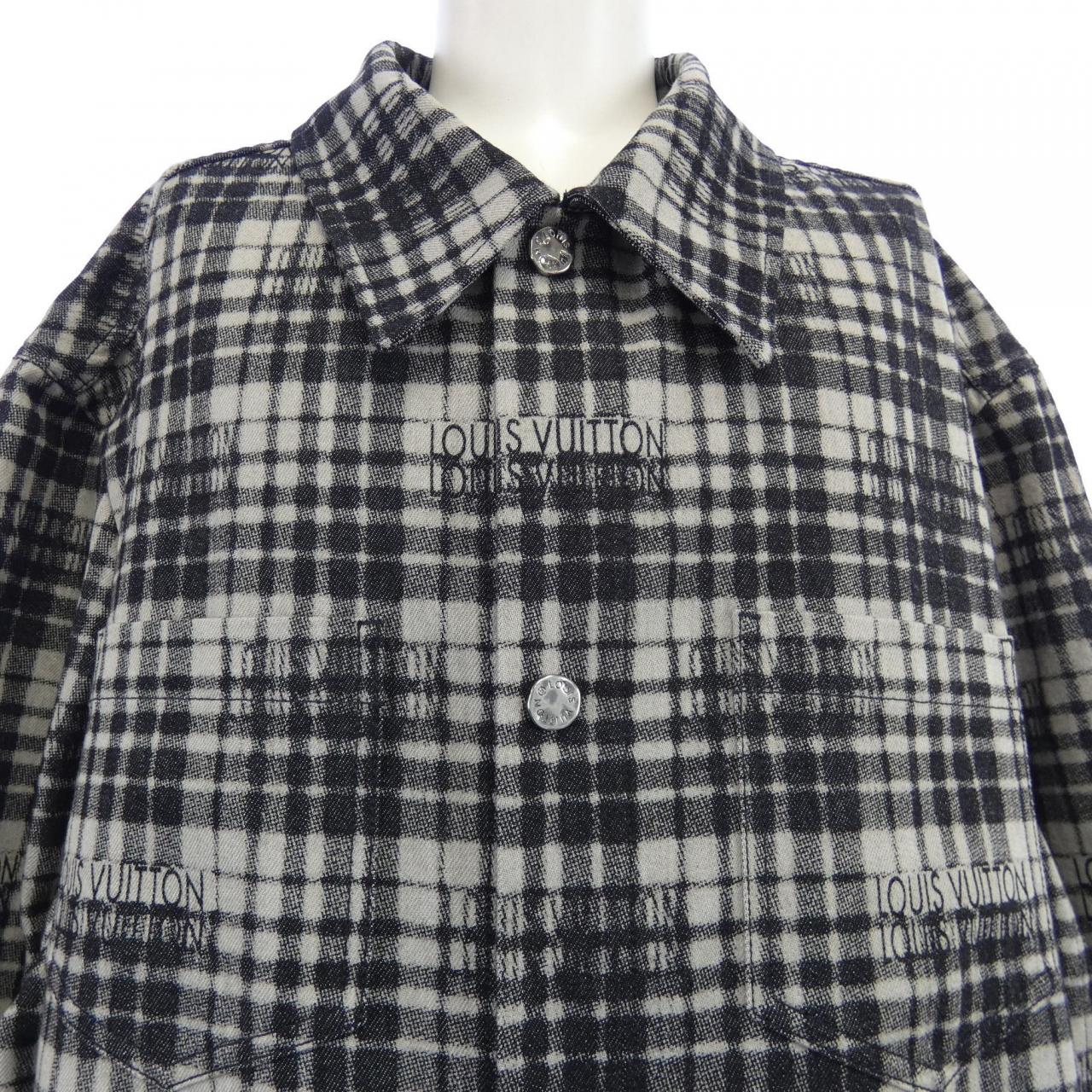 ルイヴィトン LOUIS VUITTON チェックデニムオーバーシャツ HPA90WARA シャツ