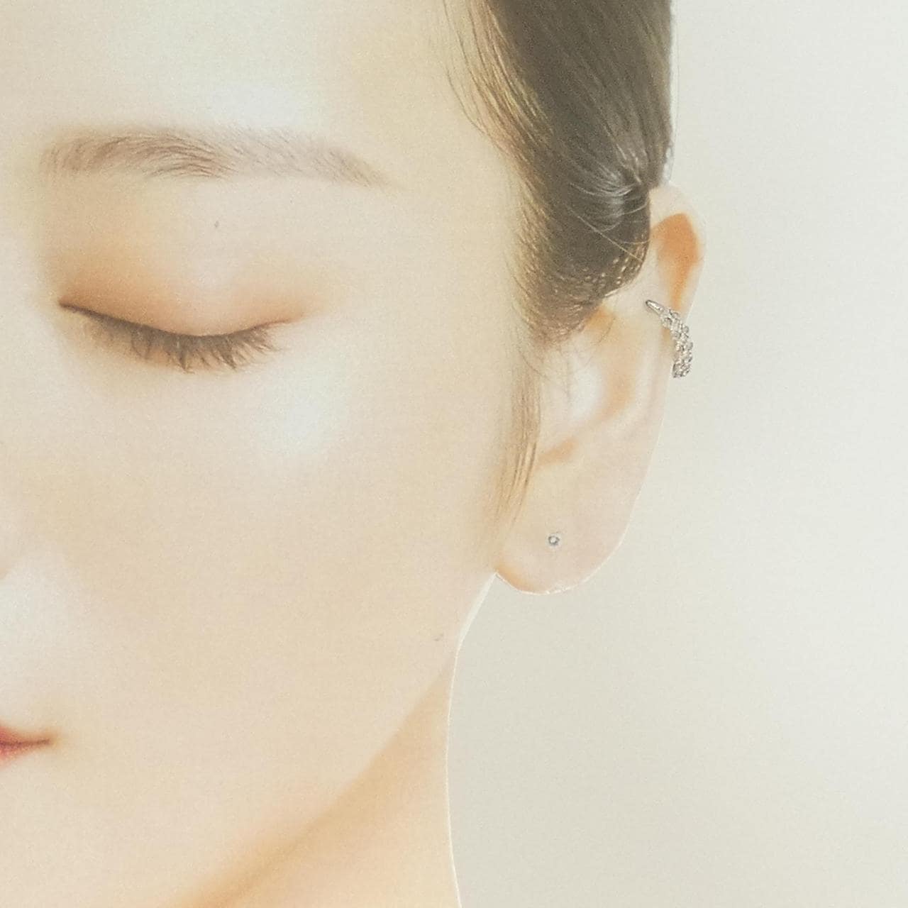 PT950 ダイヤモンド イヤーカフ 0.20CT 片耳