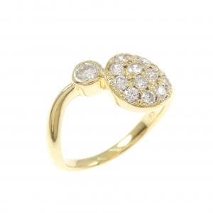 K18YG ダイヤモンド ピンキー リング 0.40CT