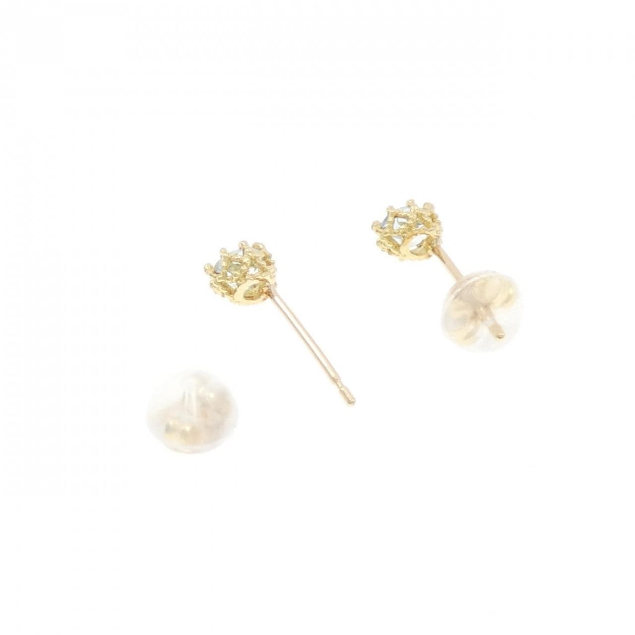 K18YG アクアマリン ピアス