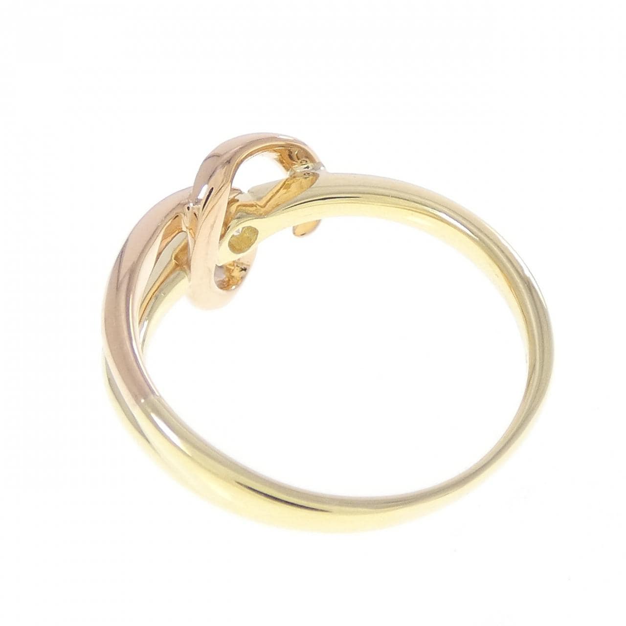 K18YG/K18PG ダイヤモンド リング 0.11CT