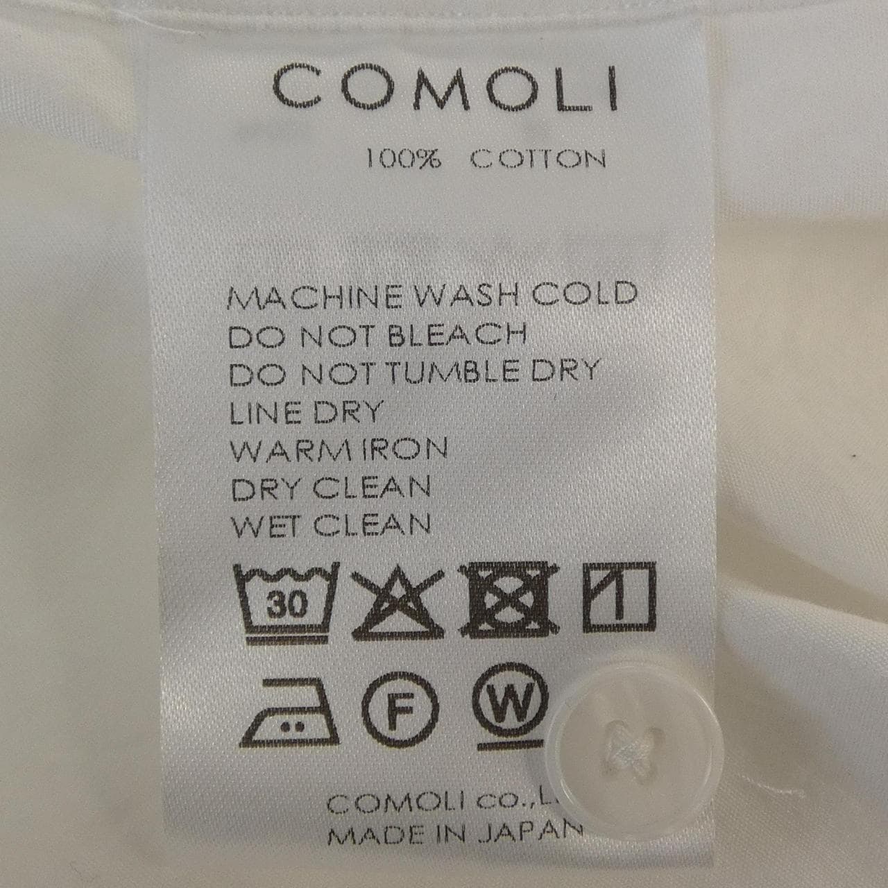 コモリ COMOLI E03-02001 シャツ