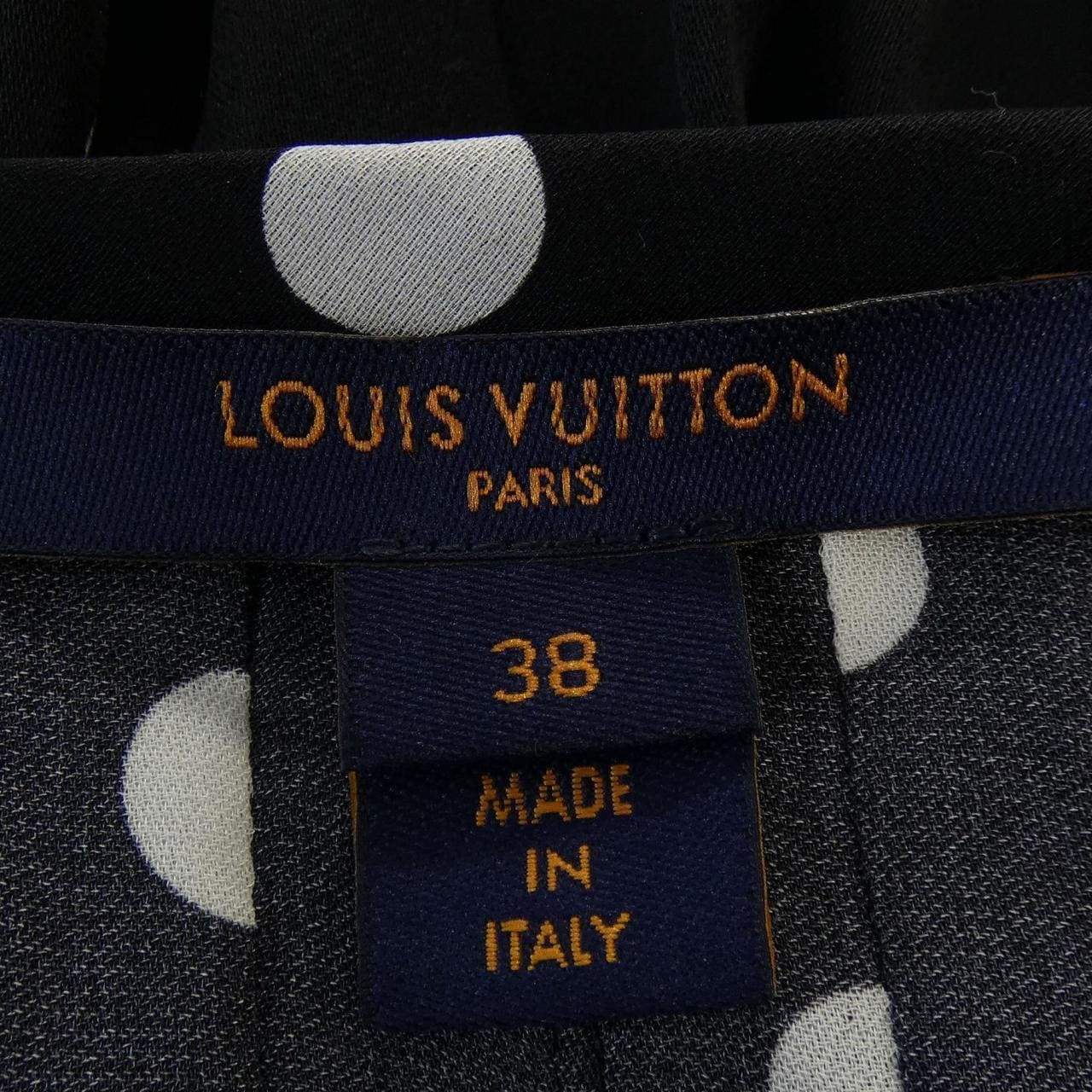 ルイヴィトン LOUIS VUITTON シアーモスリンポルカドットブラウス FMTO71NR1 シャツ