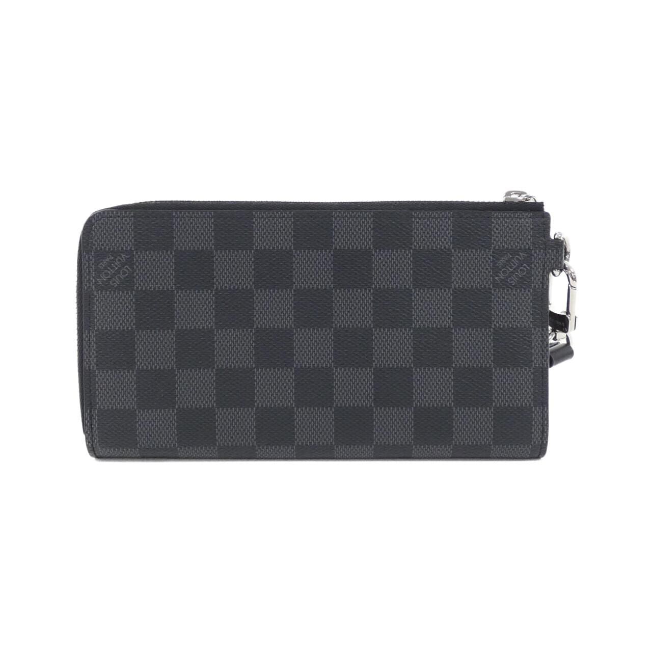 LOUIS VUITTON Damier 石墨拉链Dragonne N60379 钱包