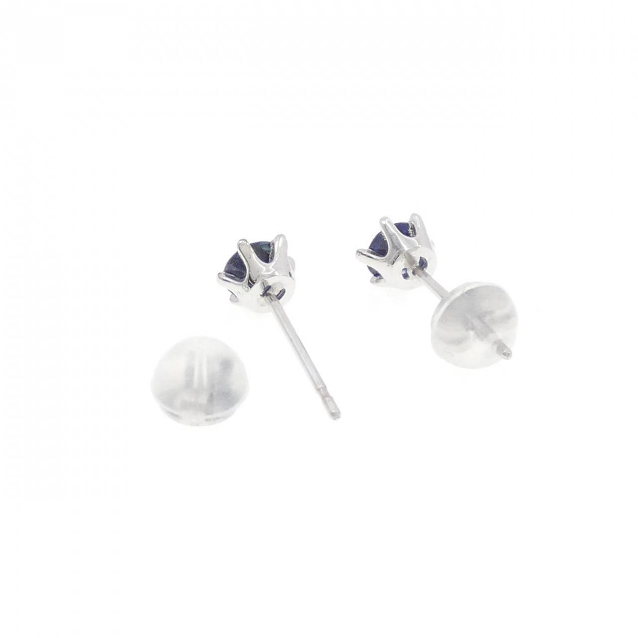 K18WG サファイヤ ピアス 0.56CT