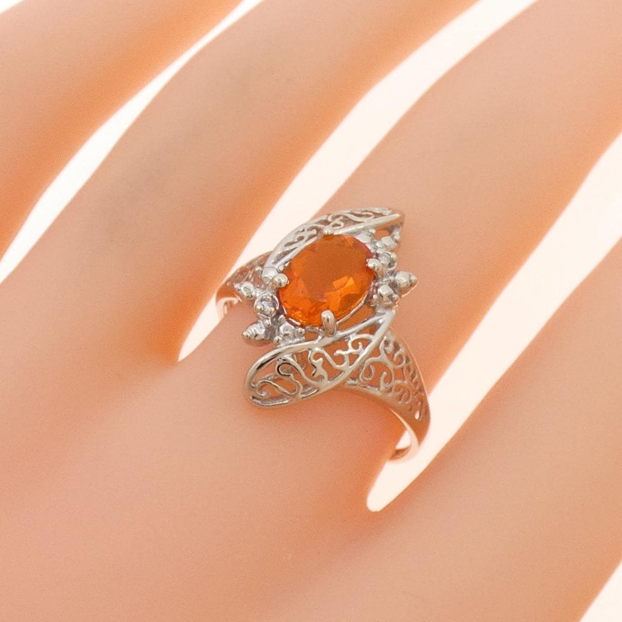 K14WG オパール リング