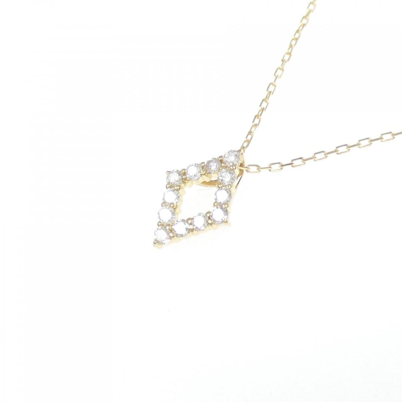[BRAND NEW] K18YG Diamond necklace 0.10CT