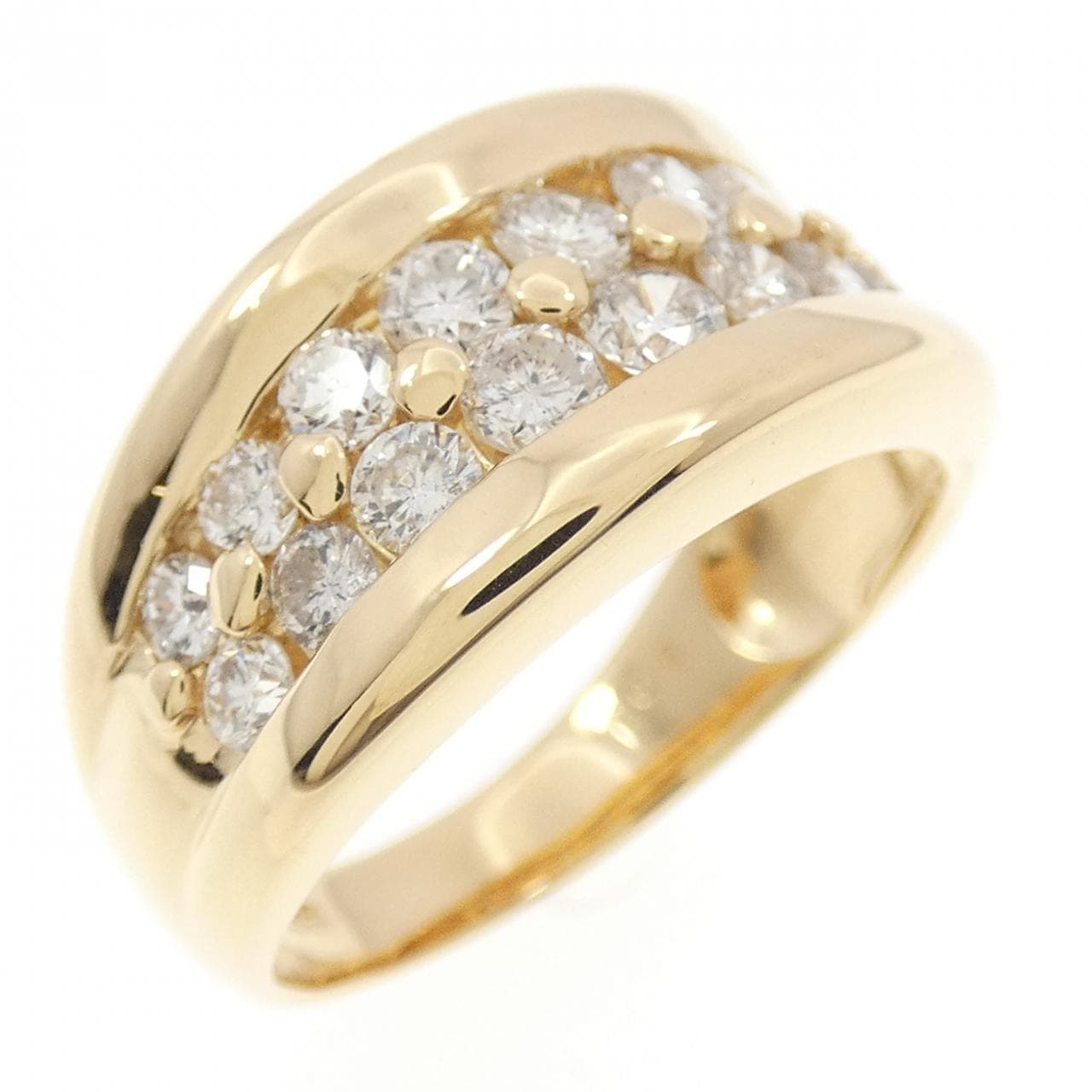 K18YG ダイヤモンド リング 1.08CT