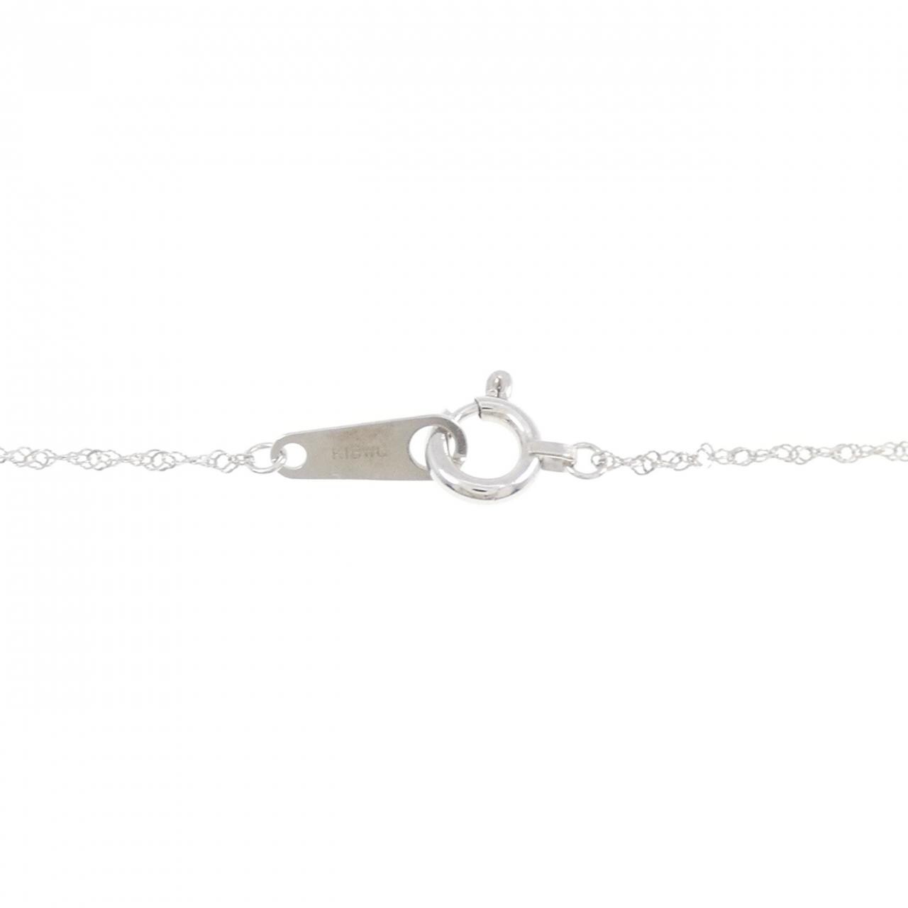 K18WG ダイヤモンド ネックレス 0.20CT