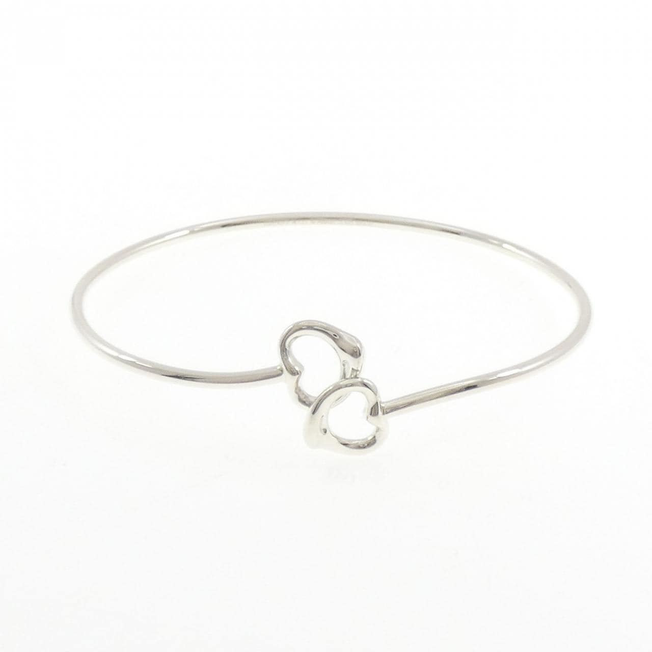 ティファニー ダブルオープンハート バングル