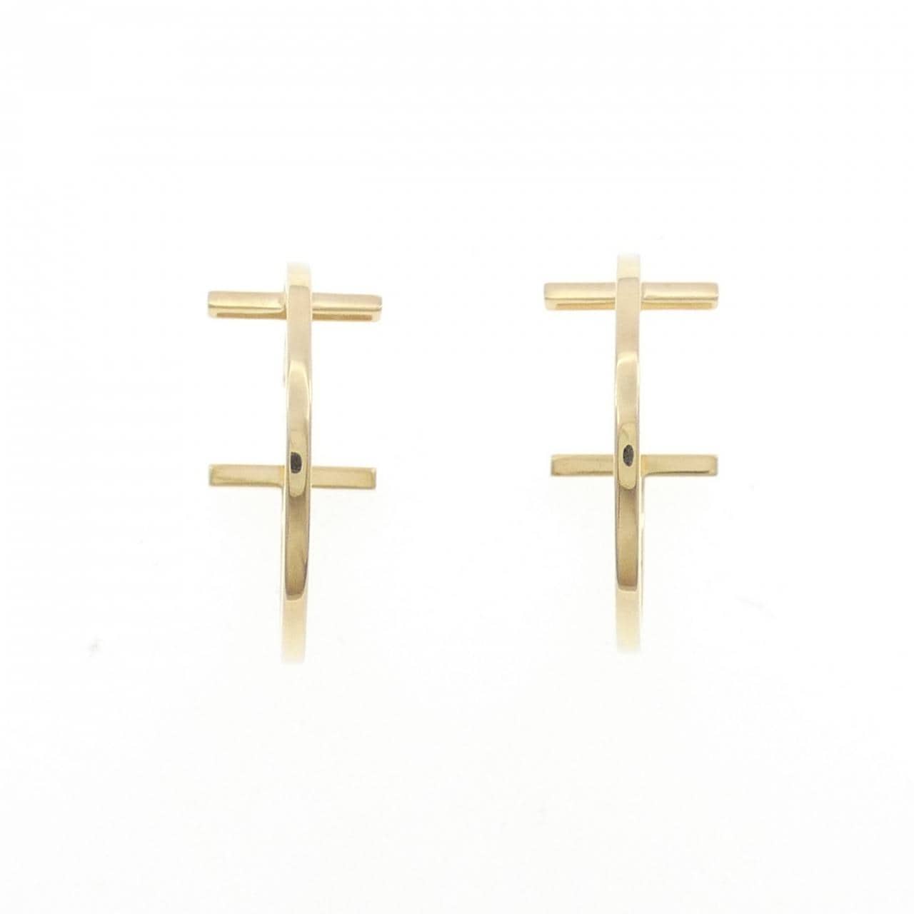 ティファニー Tワイヤー フープ ミディアム ピアス