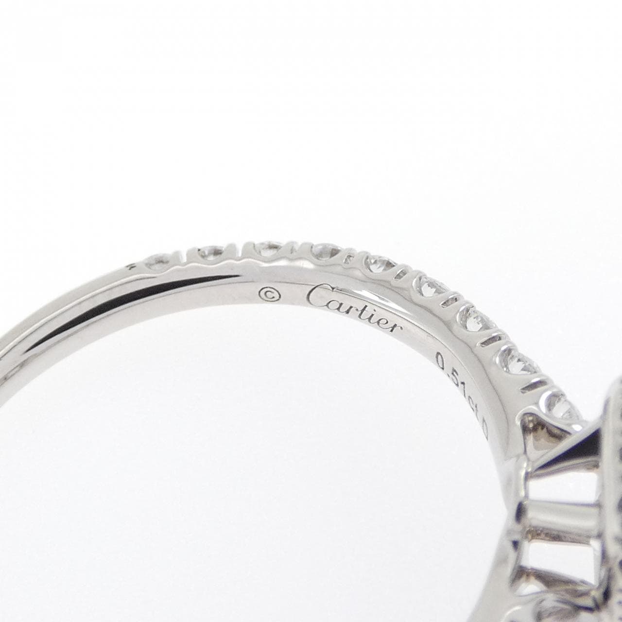 カルティエ デスティネ ソリテール リング 0.51CT