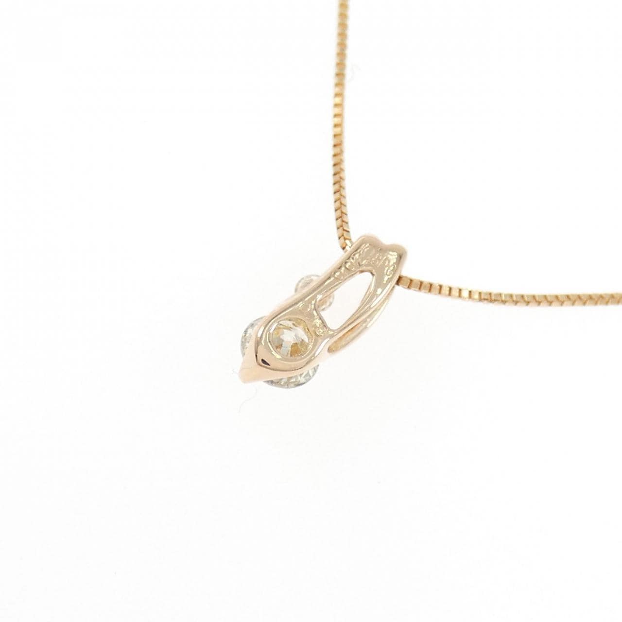 K18PG ダイヤモンド ネックレス 0.18CT