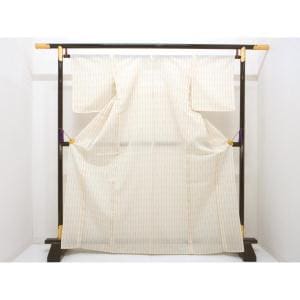 【未使用品】単衣　十日町明石ちぢみ　身幅Ｌ寸【吉澤与市】