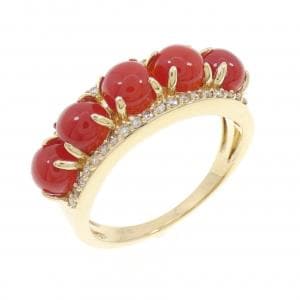 ジーエスティービー サンゴ リング 1.50CT