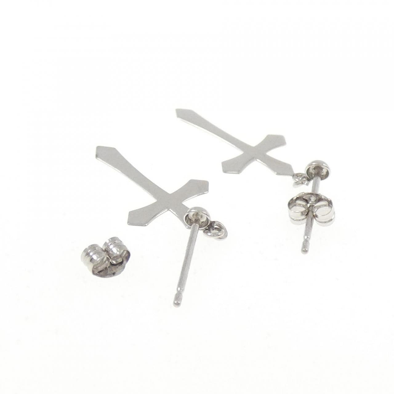 K14WG クロス ピアス
