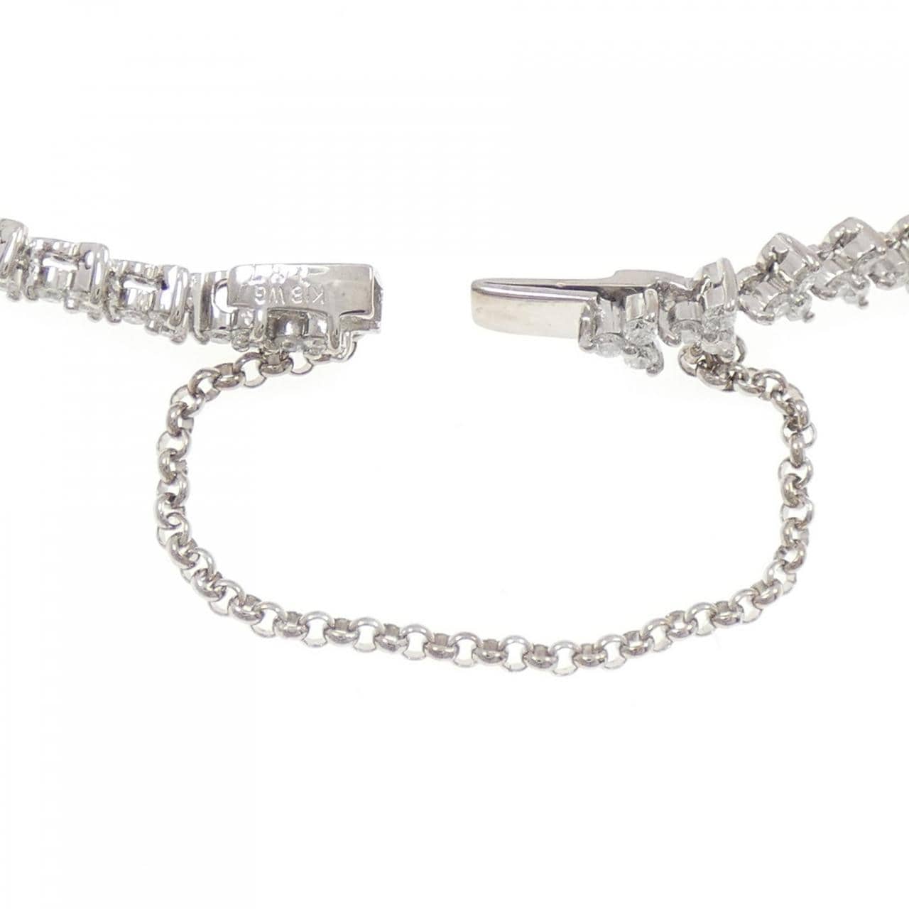 K18WG ダイヤモンド ブレスレット 1.87CT