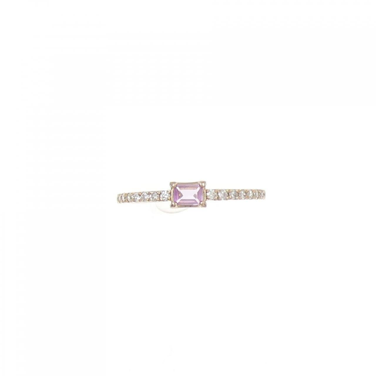 [新品] K18PG 蓝宝石戒指 0.14CT