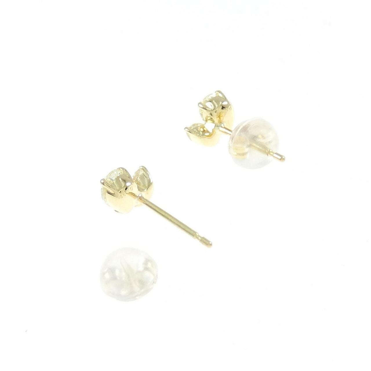 【新品】K18YG ダイヤモンド ピアス 0.56CT