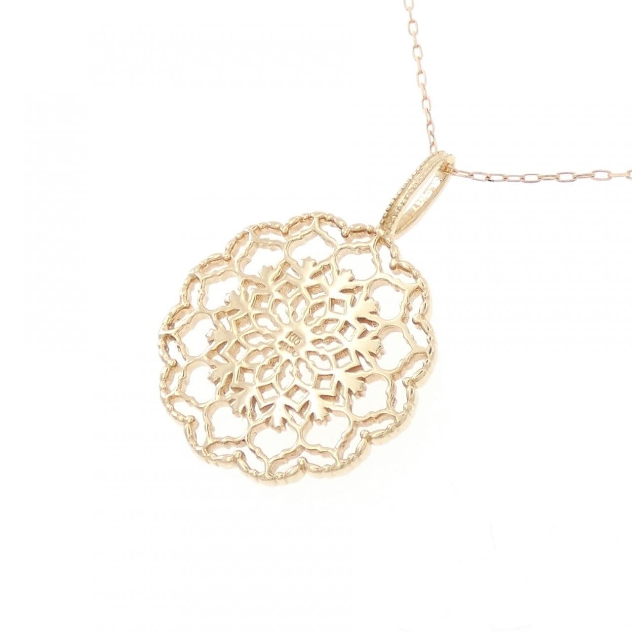アガット ダイヤモンド ネックレス 0.01CT