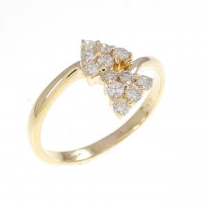 K18YG ダイヤモンド リング 0.12CT