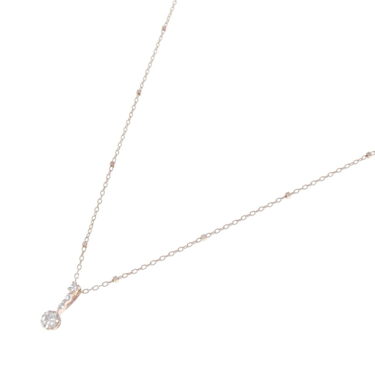 K10PG ダイヤモンド ネックレス 0.14CT