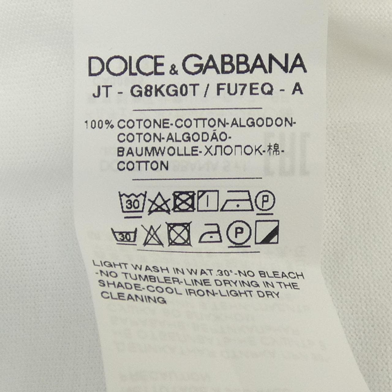 ドルチェアンドガッバーナ DOLCE&GABBANA G8KG0T/FU7EQ Tシャツ