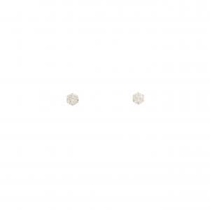 K18YG ソリティア ダイヤモンド ピアス 0.10CT