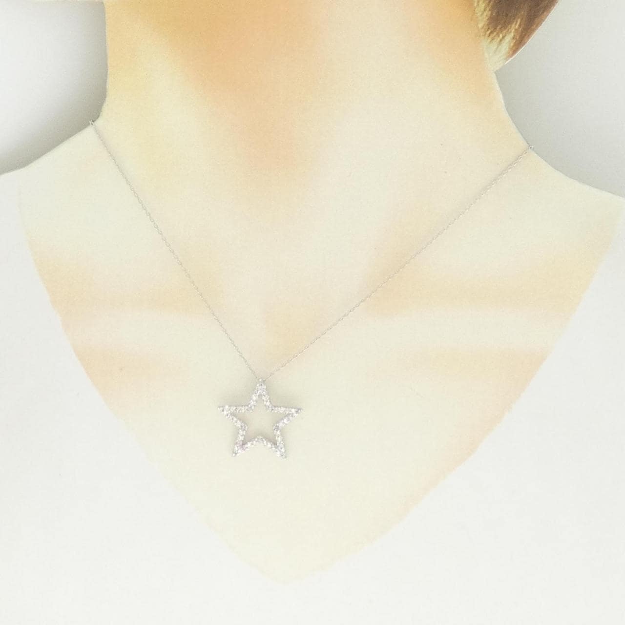 PT900/PT850 スター ダイヤモンド ネックレス 0.5CT