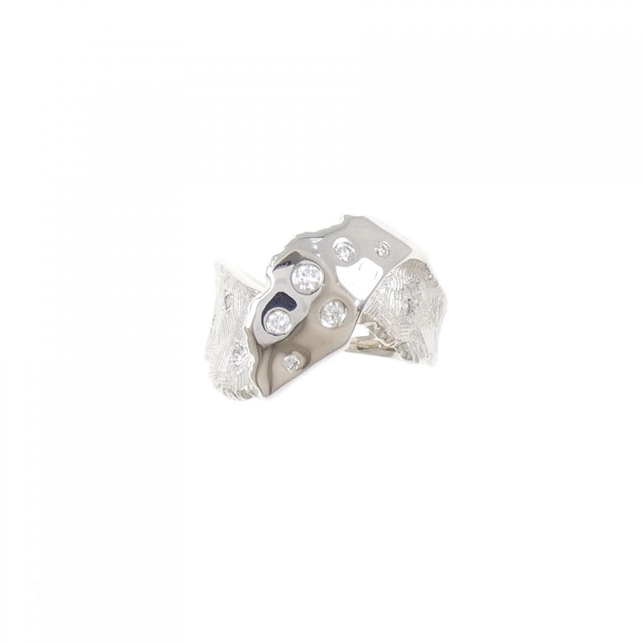 K18WG ダイヤモンド リング 0.15CT