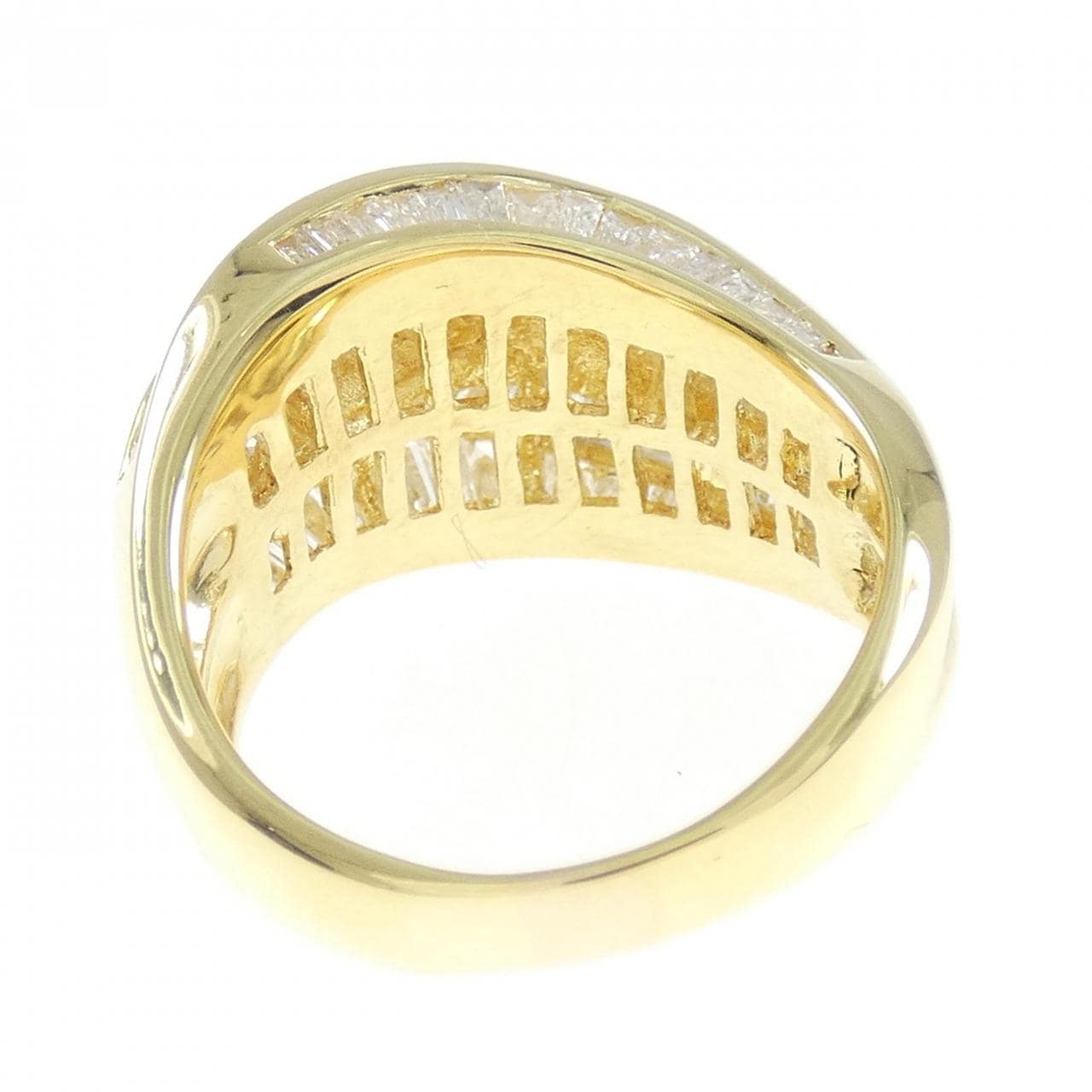 K18YG ダイヤモンド リング 2.10CT