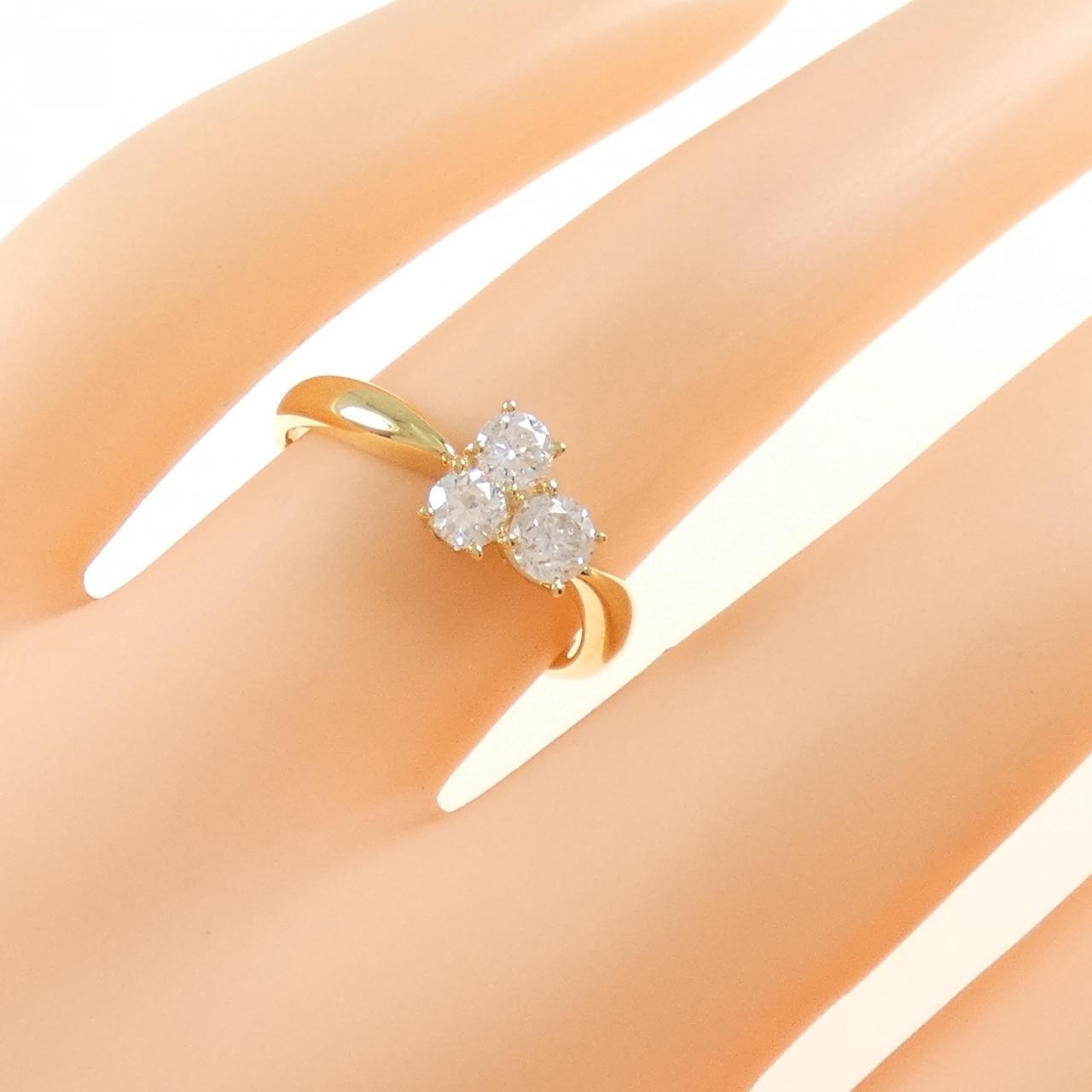 K18YG ダイヤモンド リング 0.53CT