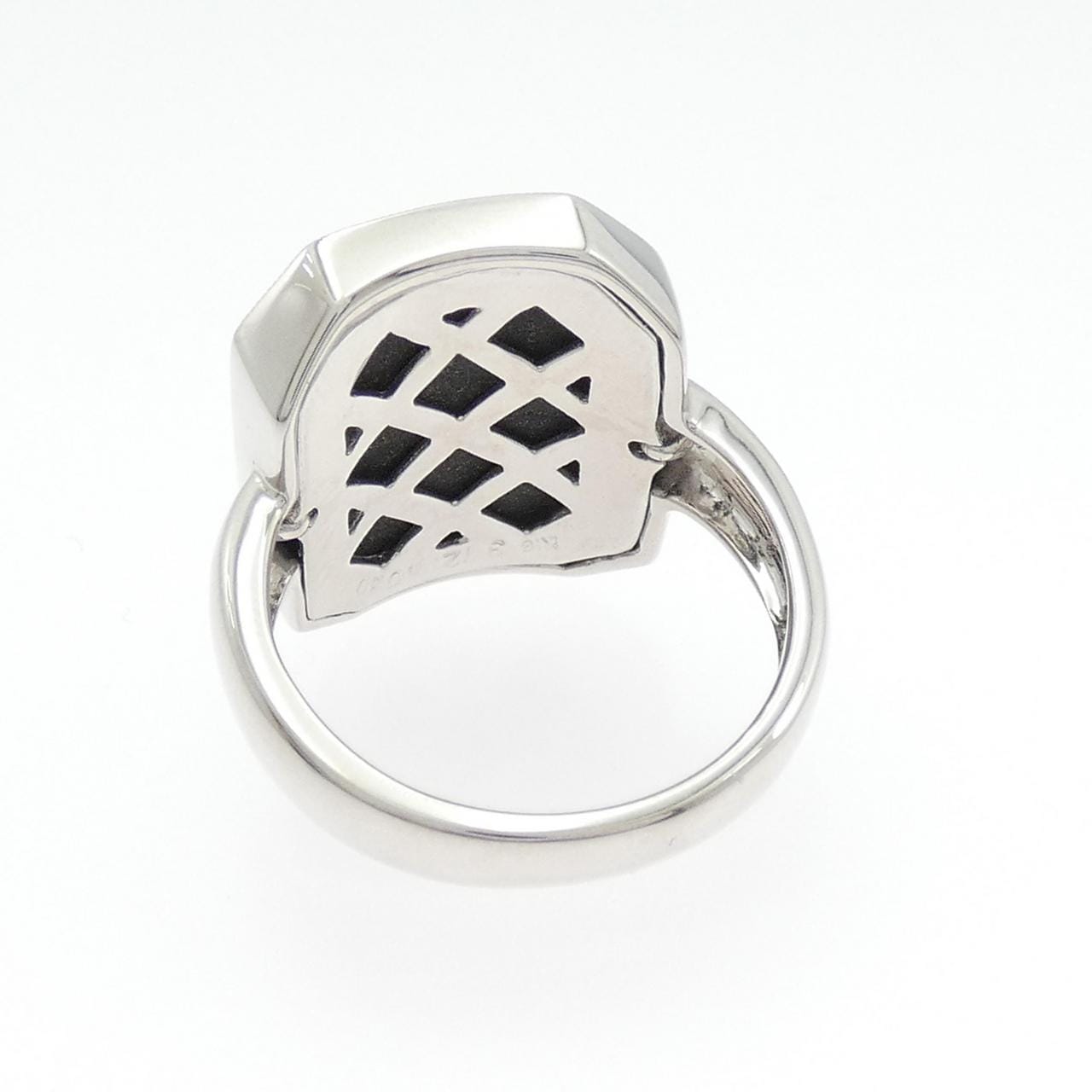 K18WG オニキス リング 3.72CT