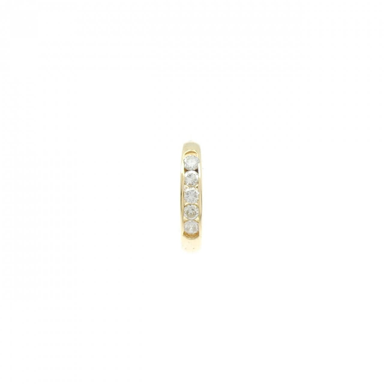 K18YG ダイヤモンド ピアス 0.10CT 片耳
