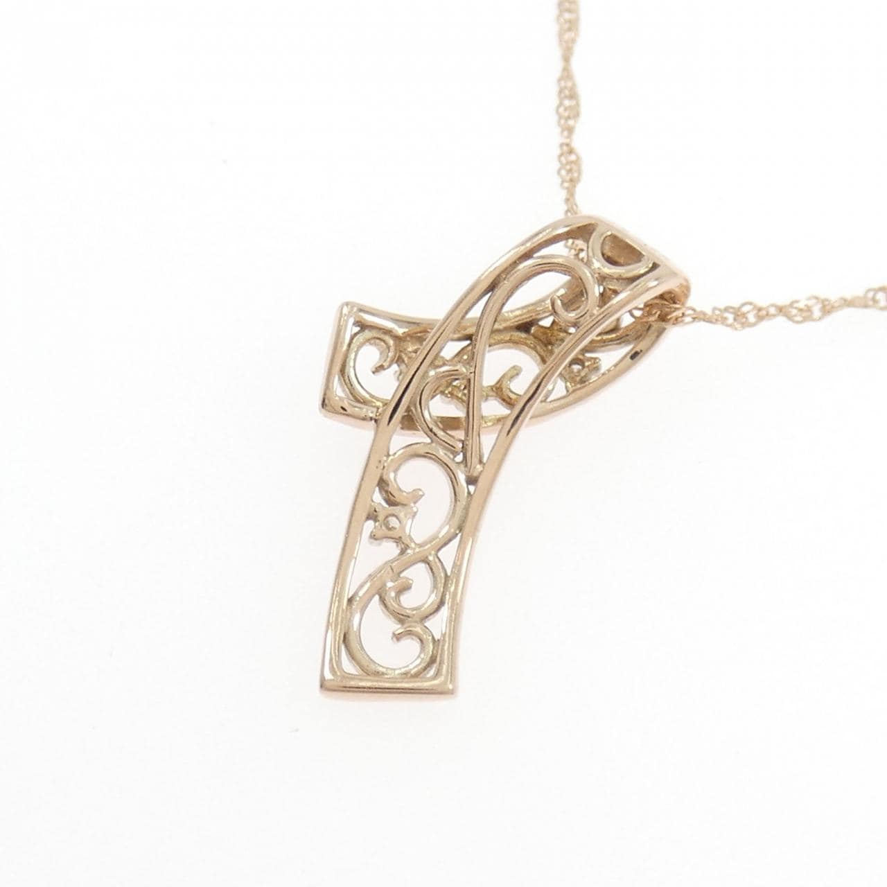 K10PG ダイヤモンド ネックレス 0.02CT