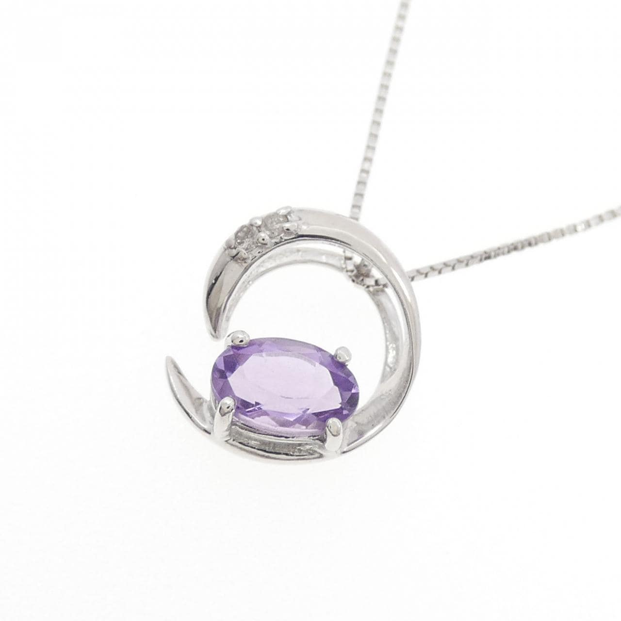 K14WG アメジスト ネックレス