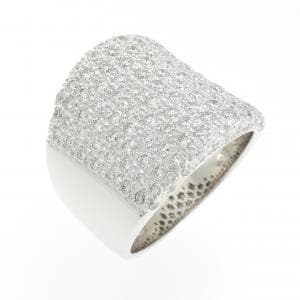 750WG パヴェ ダイヤモンド リング 1.85CT