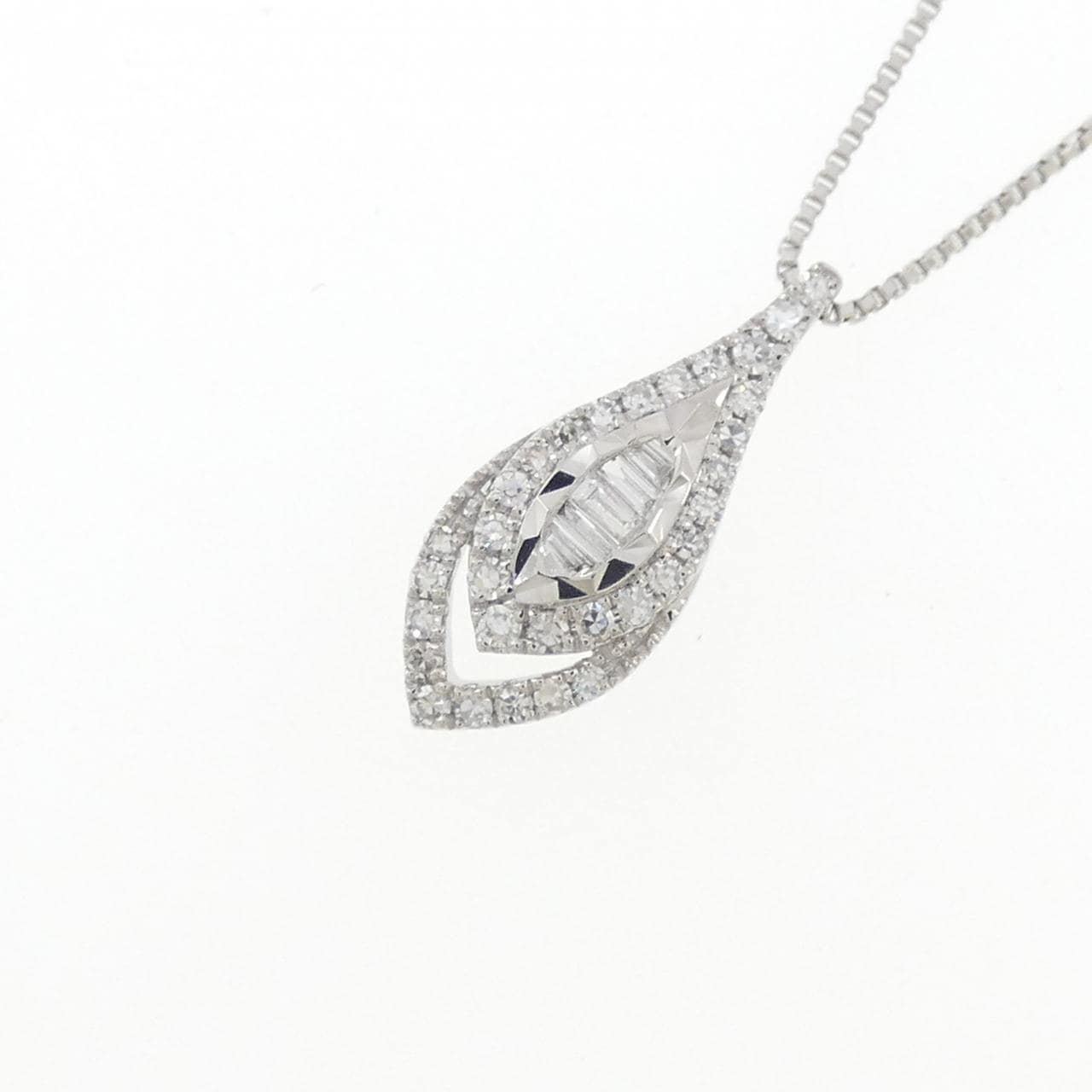 PT950/PT850 ダイヤモンド ネックレス 0.15CT