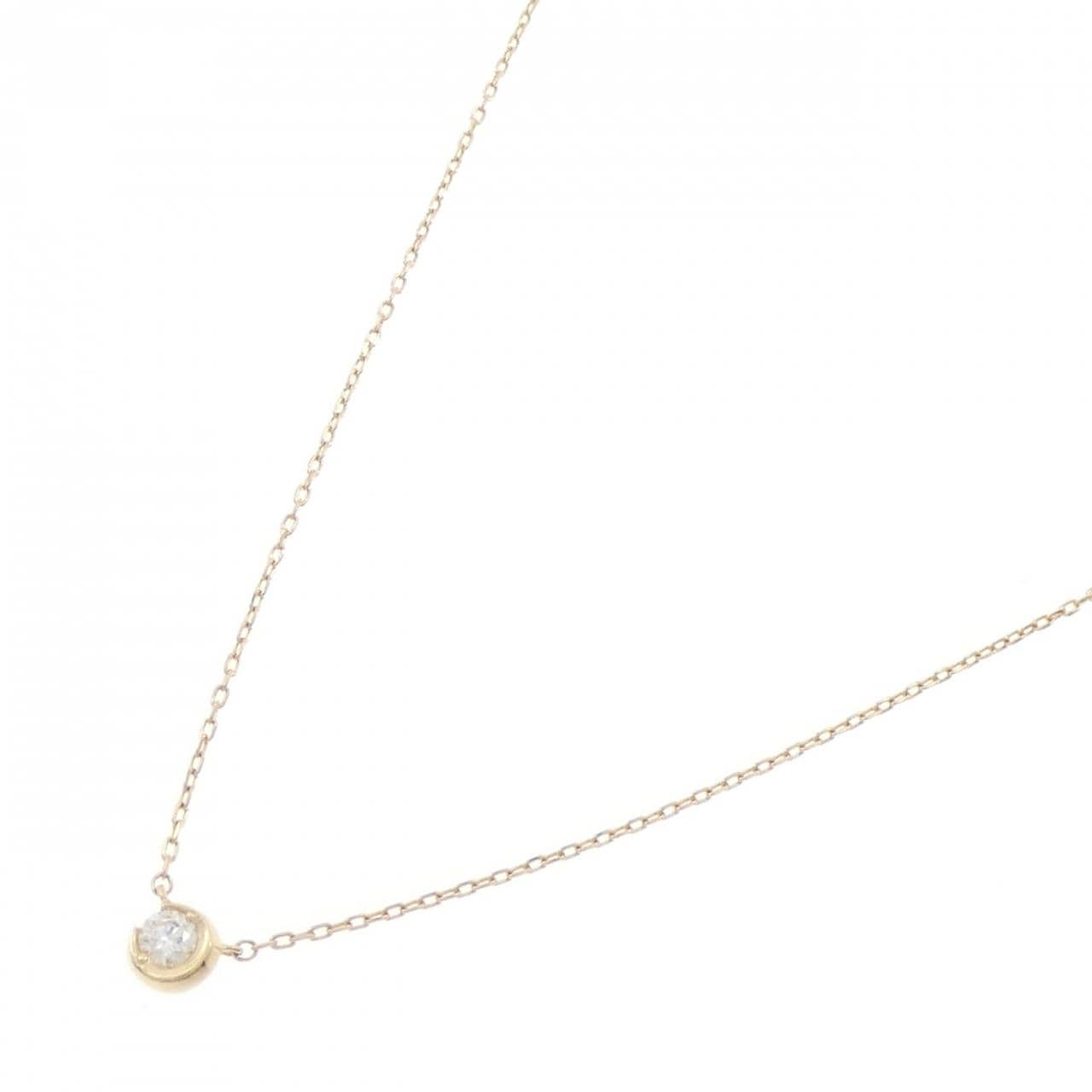 スタージュエリー ムーンセッティング ネックレス 0.04CT