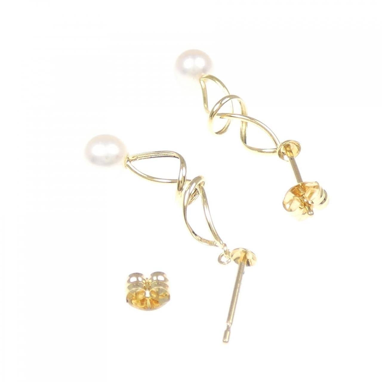 K18YG アコヤパール ピアス 4.8mm