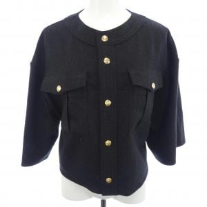 セリーヌ CELINE クロップトップ トリオンフ 2B708561F ノーカラージャケット