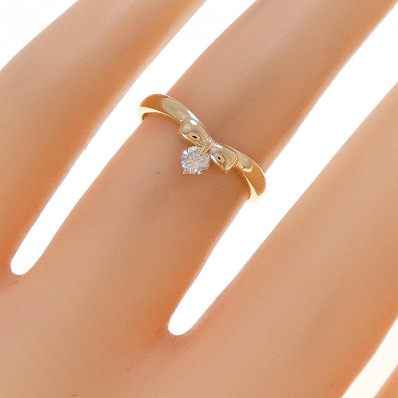 K18YG ダイヤモンド リング 0.10CT
